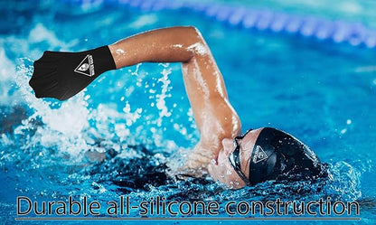Water Gear Silicone Force Gloves - Aqua Fitness Gloves - Great for Workouts and Diving - Designed with Enhanced Grip