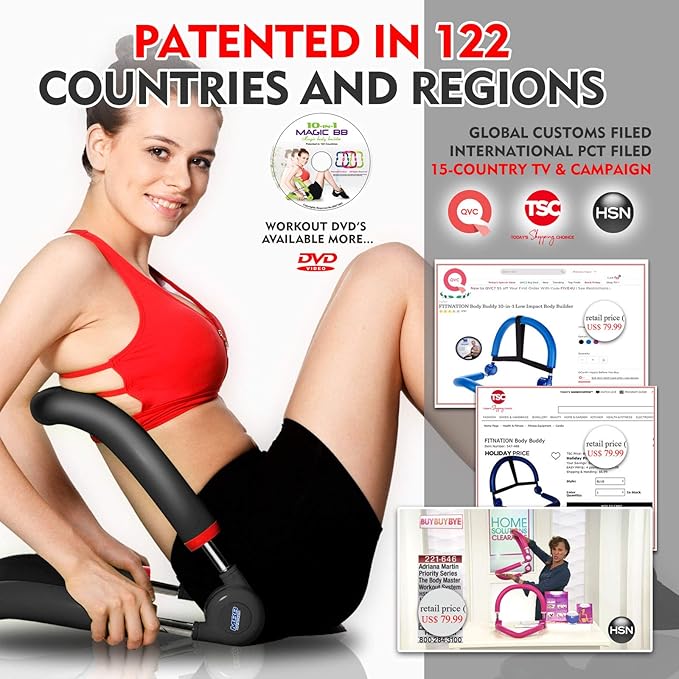 Ab Machine for Home Gym – All-in-One Abs Workout Equipment, Core & Sit Up Trainer for Stomach Exercise, USA Patented Ab Crunch Machine, Black