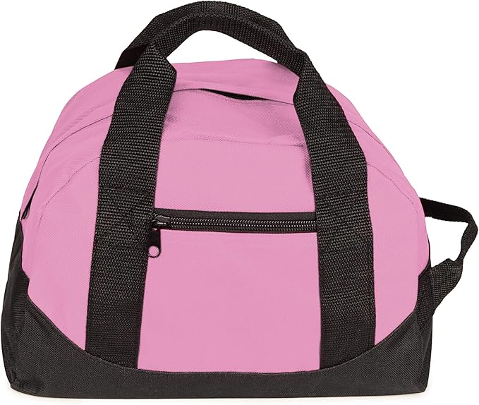 12" Duffel Bag Small Mini Travel Size Sports Gym Bag (Duffle Bag) (Pink)