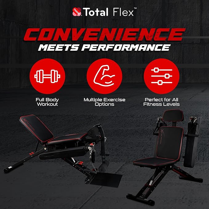 Total Flex Compact Design, Home Gym, Versitiale Exercises, Workout Equipment, Fitness Equipment