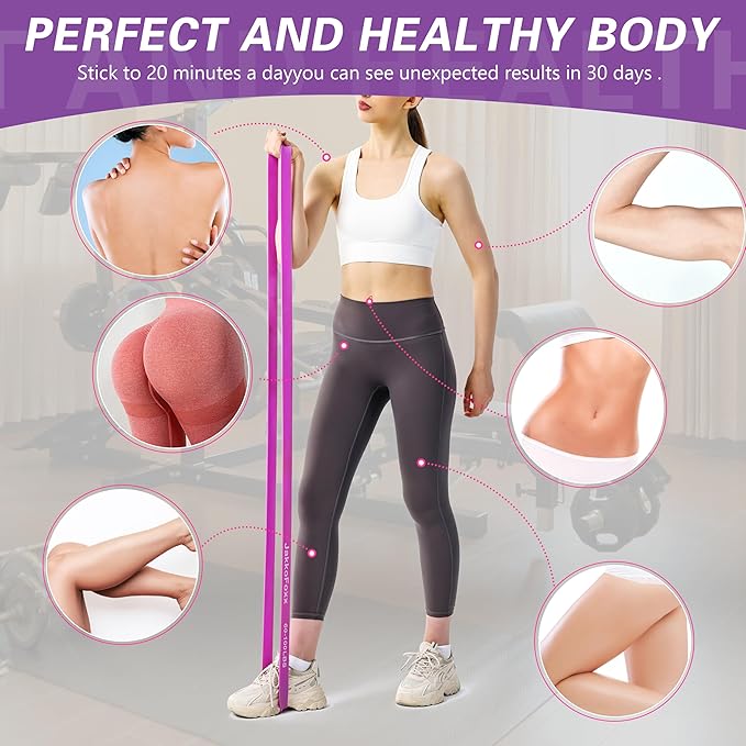 Resistance Bands,Pull Up Bands,Stretching Assist Bands Set for Men & WomenPortable Exercise, Muscle Training,Physical Therapy,Exercise Workout Bands for Working Out