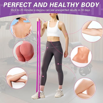 Resistance Bands,Pull Up Bands,Stretching Assist Bands Set for Men & WomenPortable Exercise, Muscle Training,Physical Therapy,Exercise Workout Bands for Working Out