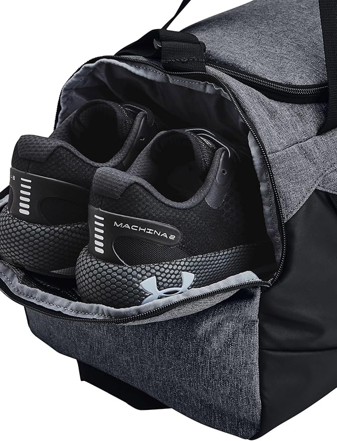 Under Armour Unisex-Adult Undeniable 5.0 Duffle, Pitch Gray Medium Heather (012)/Black, Small