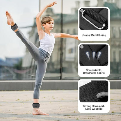 Sportneer Ankle Weights 0.5/1/2/3/5 LBS 1 Pair Wrist Leg Arm Weights for Women Men Kids Child with Adjustable Straps, Strength Weighted for Jogging Running Walking Fitness Gym Workout