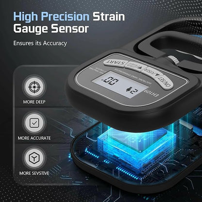 Hand Grip Strength Tester 396lbs/180kg – Digital Dynamometer with LED Display, Adjustable Handle, Forearm Trainer for Gym, Rehab & Athletes