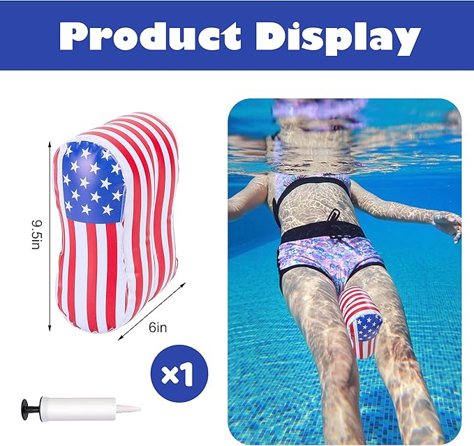 RunNico 7 Pcs PVC Water Workout Equipment, Aquatic Exercise Dumbbells and Cuffs Set, Inflatable Swimming Float Belt with Pull Buoy for Water Aerobics Pool Fitness Sports