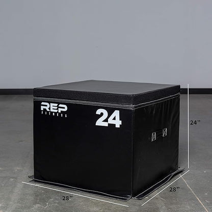 REP Fitness Stackable Soft Foam Plyo Box Set, Adjustable Plyometric Jump Box for Home Gym Workouts, Plyometric Jumping Platform for Exercise, Step Training, HIIT & CrossFit