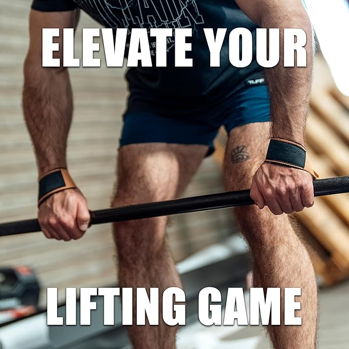 Tuff Lifting Straps - Wrist Straps for Weightlifting, Deadlifts, Powerlifting, and Strength Training - Ideal for Men and Women