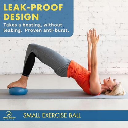 ProBody Pilates Ball 9 Inch - Small Exercise Ball for Stability, Barre, Core, Ab Workouts, Yoga, & Physical Therapy