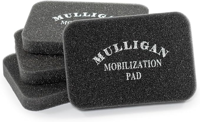 OPTP Mulligan Mobilisation Pads - Set of Four Positioning and Balance Foam Pads for Physical Therapy and Mobilization Techniques - Designed by Physical Therapist Brian Mulligan - 6" x 4" - Black