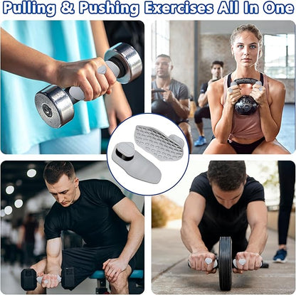Silicone Gym Grips for Weight Lifting,Workout Gloves for Women Men Alternative,Anti Slip Gym Workout Grip,Rubber Gym Hand Grips-Weightlifting Grips Pad for Barbell,Pull Up,Ryptfit,Training