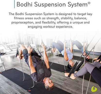 Balanced Body Bodhi Suspension System, Pilates Gym Equipment, Suspension Straps Exercise Equipment for Home Gym or Studio, Gray