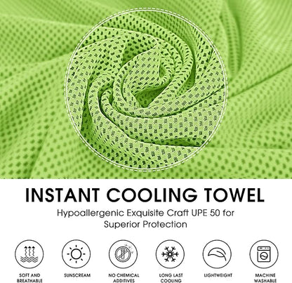 4Monster Cooling Towel for Neck and Face,Microfiber Cold Towel for Hot Weather,Quick Dry Ice Chilly Towel Cooling Rags for Neck Stay Cold for Gym,Yoga,Sport,Running,Camping,Fitness(40 x 12 inches)