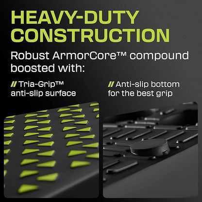 Squat Wedge Block Pair - Heel Elevated Squat Wedge for Deeper Squats, Heavy Lifting and Better Form - 17° Angle Exercise Wedges, Slant Board for Squats with Carry Backpack