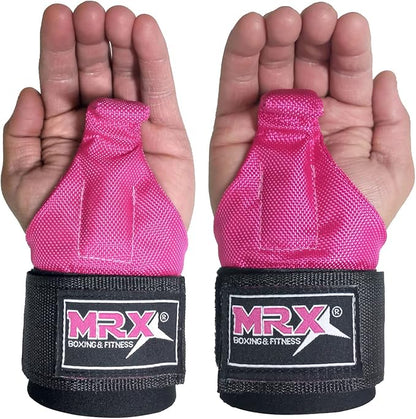 MRX Power Weight Lifting Straps Wrist Support Heavyduty Gym Training Bandage Cordura Hook Deadlifting Wraps