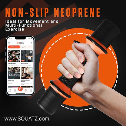 Squatz Adjustable Dumbbell Set 70-140LB Adjustable Dumbbells For Home Gym, Anti-Slip Handle With Heavy‑Duty Plates, Exercise Fitness Dumbbells For Home Gym Strength & Weight Training