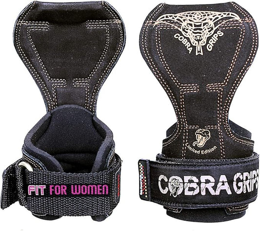 Cobra Grips PRO Weight Lifting Gloves Heavy Duty Straps Alternative with Power Lifting Hooks Padded Wrist Support for Deadlifts & Bodybuilding