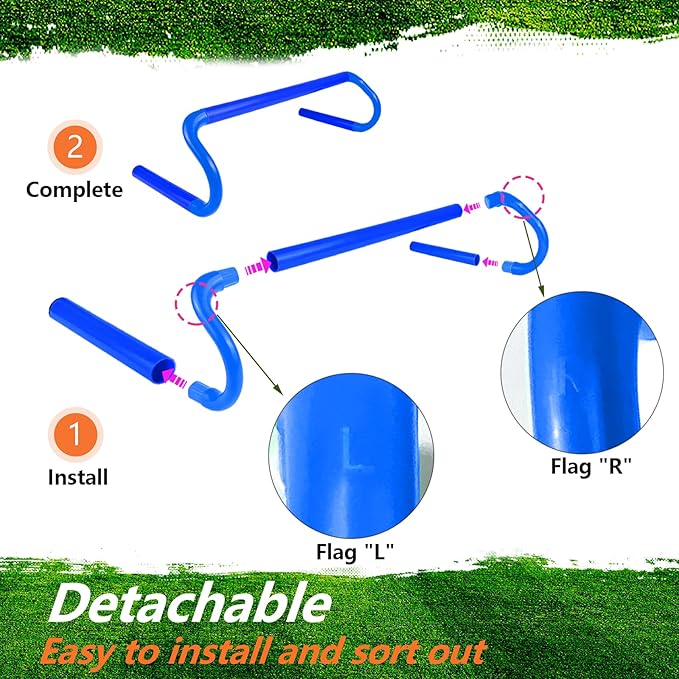 10 Pcs 6" Speed Agility Training Hurdles with 6 Marker Cone Durable Training Hurdle Agility Plyometric All Purpose Speed Hurdle Equipment for Athletes Soccer Basketball Football Practice