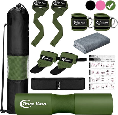 Barbell Pad Set: Hip Thrusts Pad for Squats Weight Lifting Gym Equipment Accessories