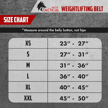 WOLF TACTICAL Weight Lifting Belt – Weight Belt for Men, Weightlifting Belt for Powerlifting, Deadlift, Squats, Workout Belt Gym Belts for Men