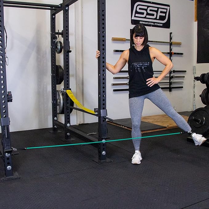 Serious Steel Resistance Tube Band Set Includes Handles, Door Anchor and Ankle Straps (100 lbs Set or 165 lbs Set)