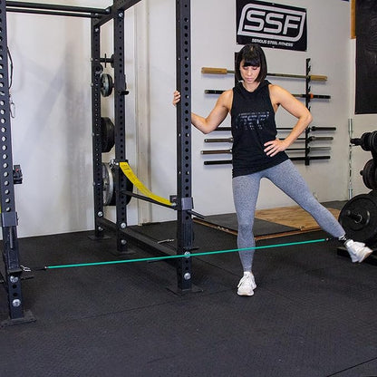 Serious Steel Resistance Tube Band Set Includes Handles, Door Anchor and Ankle Straps (100 lbs Set or 165 lbs Set)