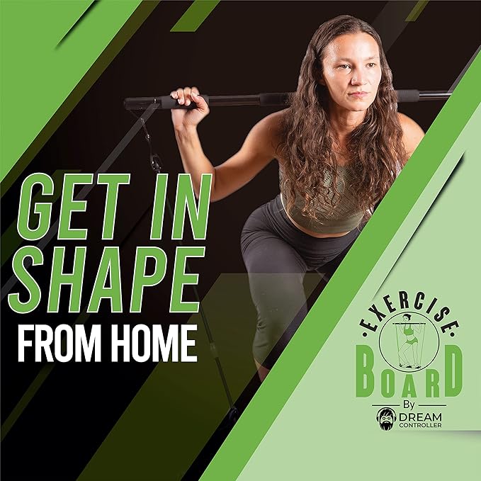 Portable Exercise Equipment for Home Workouts with Best Workout Accessories for Exercise & Fitness Home Gyms- Board,Bar,Resistance Bands Full Body Workout Machine & more at Home Gym Equipment Machines