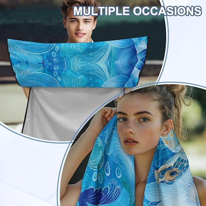 Bulopur Tropical Car Seat Towel Cover After Gym Post Workout Tennis Beach Towel Car Seat Over Front Seats Only Auto Bucket Seats Blanket for Swimming Pool Camping Athletic