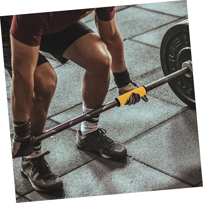 2Pcs Nonskid Barbell Pad for Weightlifting Slip-Resistant Polyester Protection Mat Detachable Grip Covers for Horizontal Bars for Hip Thrusts and Gym Training