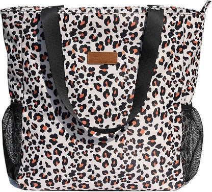 Original Floral Water Resistant Large Tote Bag Shoulder Bag for Gym Beach Travel Daily Bags Upgraded