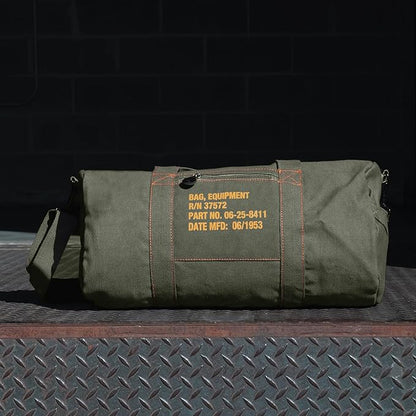 Rothco Canvas Equipment Duffle Bag – Travel & Gym Bag with Heavyweight Cotton Canvas Material – Great for Storing Gear, Clothing, and More
