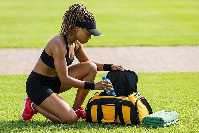 Personalized Cross Country Duffel Bag – Custom Name Team Logo XC Gym Travel Bag for Runners – Lightweight Athletic Sports Gear Bag for Boys & Girls
