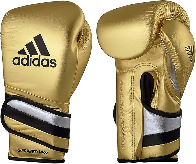adidas Adi-Speed 501 Pro Kickboxing & Boxing Gloves for Men & Women – Leather Training Gloves for Heavy Bag, Sparring & Fitness