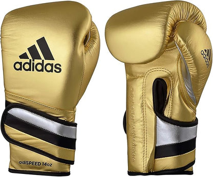 adidas Adi-Speed 501 Pro Kickboxing & Boxing Gloves for Men & Women – Leather Training Gloves for Heavy Bag, Sparring & Fitness