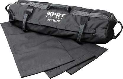 XPRT Fitness Workout Sandbag for Heavy Duty Workout Cross Training 7 Multi-positional Handles - Color Army Green/Black/Camo
