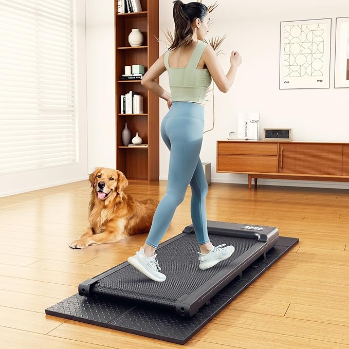 Non-Slip Walking Pad Treadmill Mat for Carpet Floors,55x24 Hardwood Floor Protection, Mats for Under Walking pad/Treadmill/Bike/Exercise Equipment on Carpets, Noise Shock Absorption, Stationary