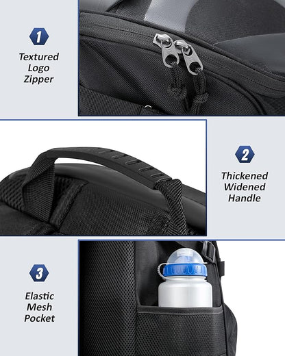 TRAILKICKER Basketball Bag Backpack with Ball Holder Multi-Sport Backpack for Soccer Volleyball Football Baseball Helmet