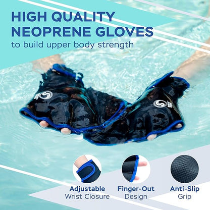 Sunlite Sports Water Workout Combo Set, High Density Water Weights for Pool Exercise, Dumbell, Swim Belt, Aerobics Equipment, Aqua Jogger Belt, Pool Fitness, Aqua Therapy & Exercise