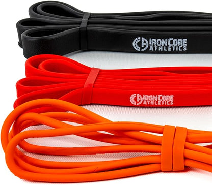 Premium Exercise Bands - Ultra Durable, Non-Slip, Comfort-Edge Resistance - Tested Over 30K Pulls - Three