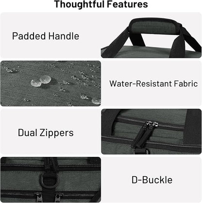 MIER Foldable Duffle Bag with Shoe Compartment 50L Travel Duffel Bags for Men Women Packable Overnight Bag for Camping Gym Weekender, Green Gray