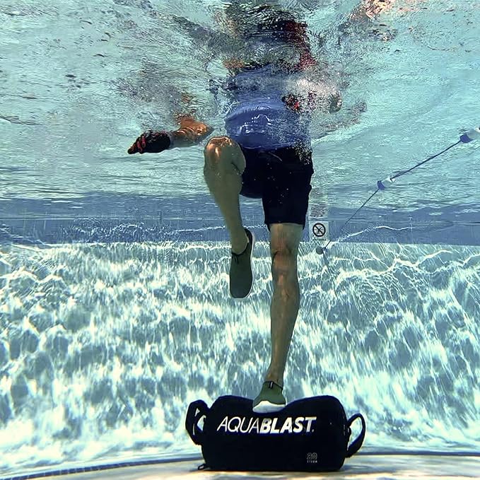 Portable Fitness and Punching Bag for Pools & Swim Spas | Full-Body, Low-Impact Water Resistance Workout | Quick 30-Second Set-Up | Compact & Travel-Friendly