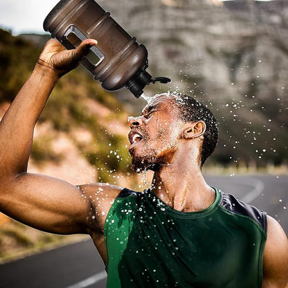 Portable Water Bottle for Fitness 73oz Large Capacity Sports Water Jug with Black Cap Gym Outdoor Hydration Bottle