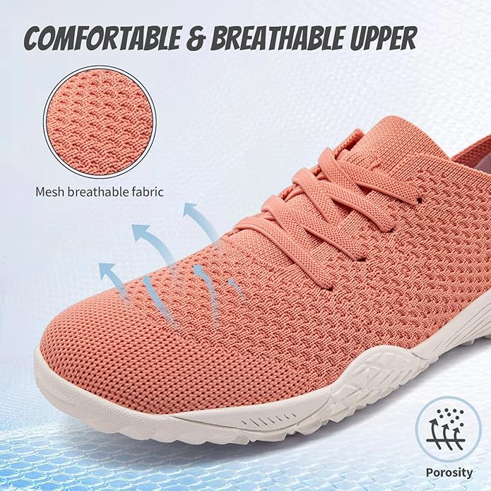WCIDFY Barefoot Shoes Women Zero Drop Gym Walking Shoes Non Slip Minimalist Tennis Lightweight Breathable Yoga Sneakers