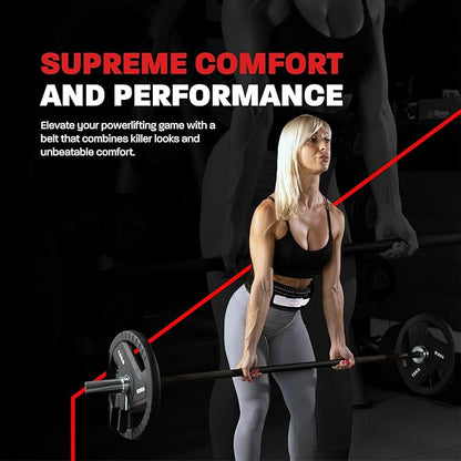 Hawk Sports Weightlifting Belt for Men and Women, Black 10mm Thick, 4-Inch Wide Lever Belt for Safely Increasing Weight and Lifting Power for Deadlifts, Squats, and Other Workouts