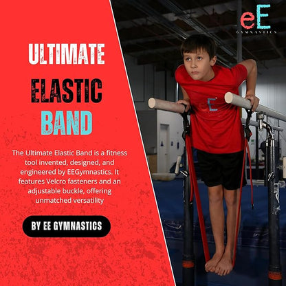 Ultimate Elastic Band – Innovative Strength Trainer for Pull-Ups, Dips, Push-Ups, Muscle-Ups, Planches, Iron Cross & More – Fast Setup for Cross-Training, Calisthenics & Home Workouts by EEGymnastics