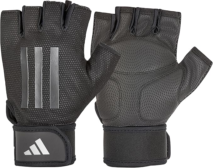 Adidas Elite Training & Weightlifting Gloves, Fingerless Workout Gloves