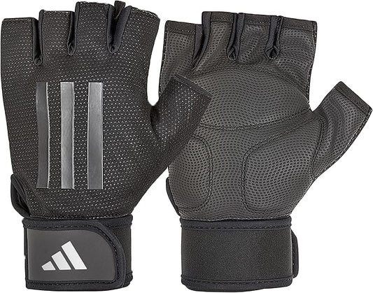 Adidas Elite Training & Weightlifting Gloves, Fingerless Workout Gloves