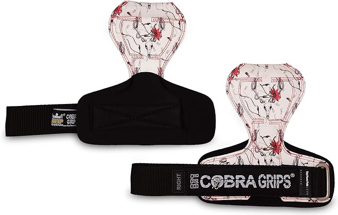 Cobra Grips PRO Weight Lifting Gloves Heavy Duty Straps Alternative with Power Lifting Hooks Padded Wrist Support for Deadlifts & Bodybuilding