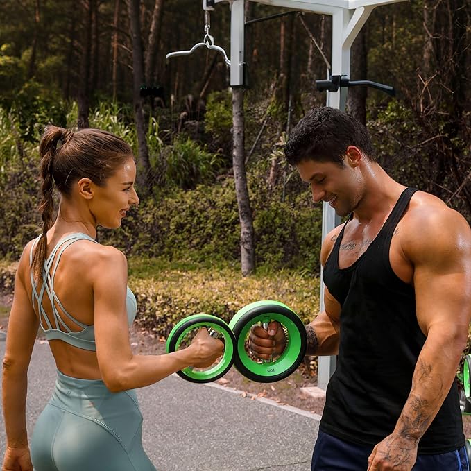 Dumbbell Weight Plates –Dual Purpose Ergonomic Fitness Equipment, Multifunctional Design for Strength Training, Full Body Workouts and Home Gym