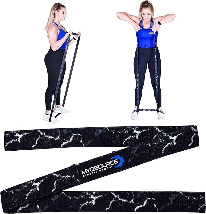 Vitality Flex Long Skinny Resistance Band Women’s Fitness – Non-Slip Fabric Full Body Exercise Band – Home Gym Fitness Strength Training Legs and Butt Workout